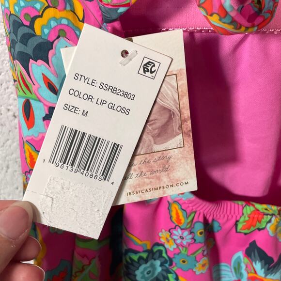 Jessica Simpson Women's Rosies Bushes One-Piece Swimsuit Medium - Picture 7 of 13